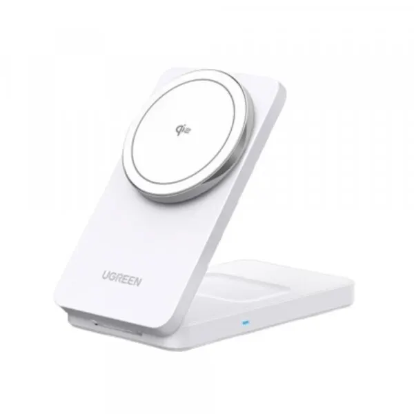 Ugreen Incarcator Retea Wireless UGREEN W706 2in1, 20W, 1.67A, Alb