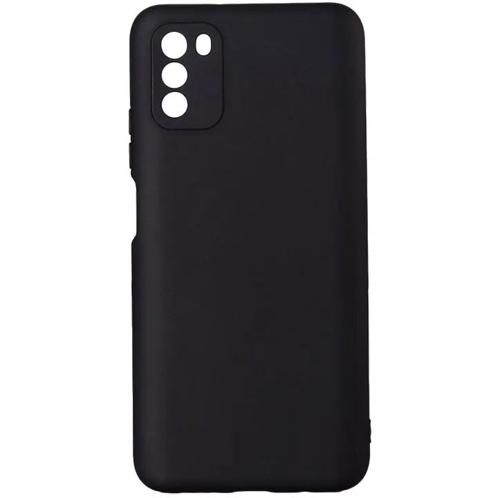 spacer Husa telefon Xiaomi Pocophone M3 - Spacer, Grosime 2 mm, Material flexibil silicon + interior cu microfibra, Negru, SSPPC-XI-PC-M3-SLK