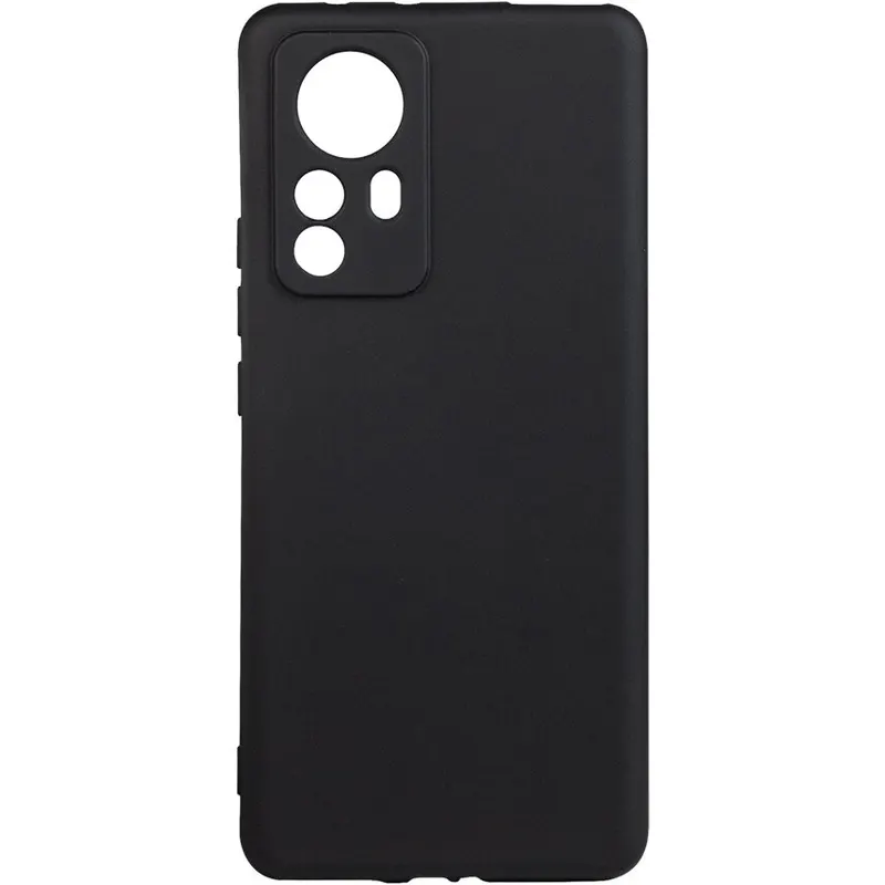 spacer Husa telefon Xiaomi 12 Pro - Spacer, Grosime 2 mm, Material flexibil silicon + interior cu microfibra, Negru, SPPC-XI-12P-SLK