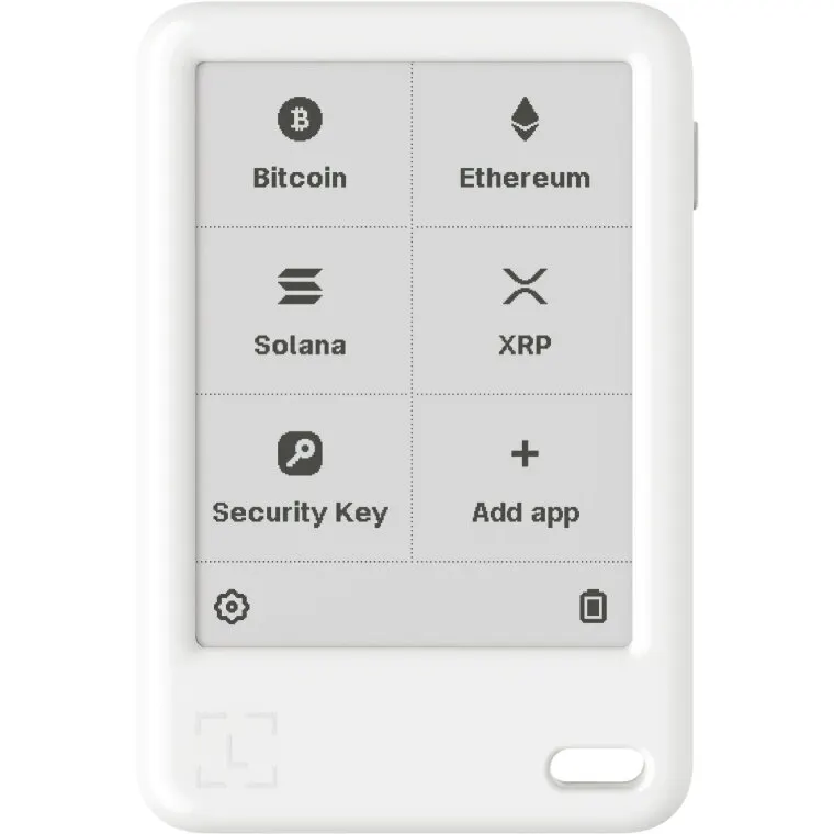 Ledger Portofel hardware criptomonede Ledger Nano Gen5 cu Recovery Key, ecran E Ink 2.8 inch, Bluetooth, USB-C, Glacier White