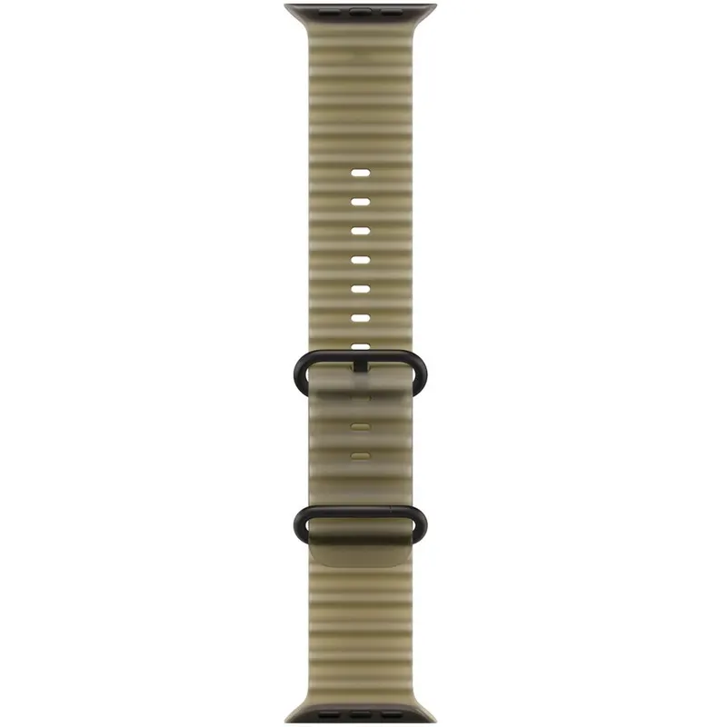 Apple Apple Watch 49mm Titanium Band: Translucent Kelp Ocean Band - Black Titanium Finish