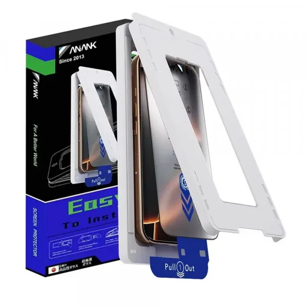 Anank Folie de protectie Ecran Anank 2X Reinforced pentru Apple iPhone 15 Pro Max, Sticla Securizata, Full Glue, 2.5D, Neagra