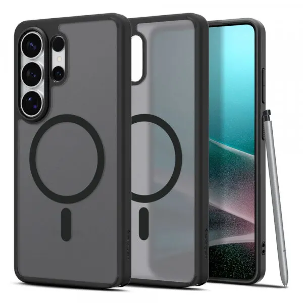 Spigen Husa MagSafe pentru Samsung Galaxy S26 Ultra S948, Spigen, Ultra Hybrid, Neagra Satinata ACS10681