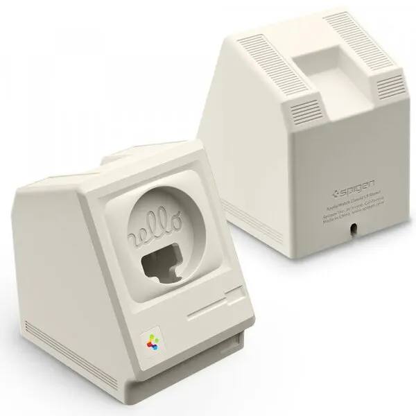 Spigen Suport Spigen Classic LS pentru Incarcator Wireless Apple Watch Series, Crem AMP11668