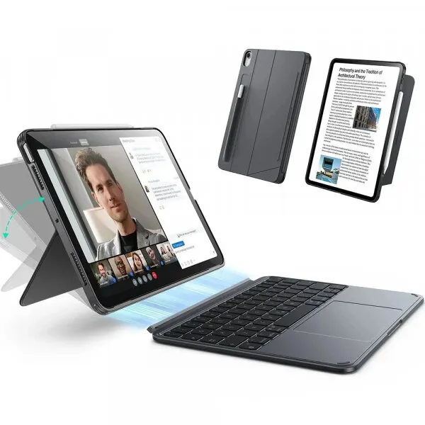 ESR Husa cu Tastatura pentru Apple iPad Air 13 (2026) / Air 13 (2025) / Air 13 (2024), ESR, Shift, Gri