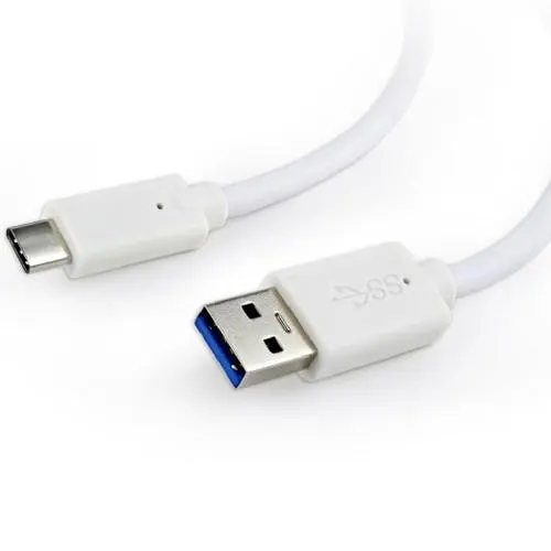 Cablu alimentare si date Gembird, USB 3.0 (T) la USB 3.1 Type-C (T), 36W, 3m, Alb, CCP-USB3-AMCM-W-10