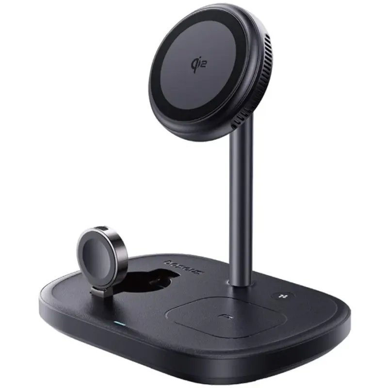 BASEUS Incarcator wireless Baseus EnerFill FS41 3-in-1, 22.5W, TEC Cooling, Negru (incarcator 45W si cablu USB-C 1m inclus)