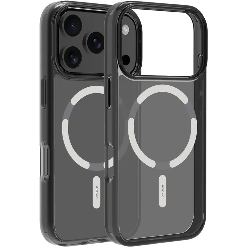 Dviced Husa Protectie Spate Dviced DV511056, MagSafe pentru Apple iPhone 17 Pro, Smoke Case, Argintiu