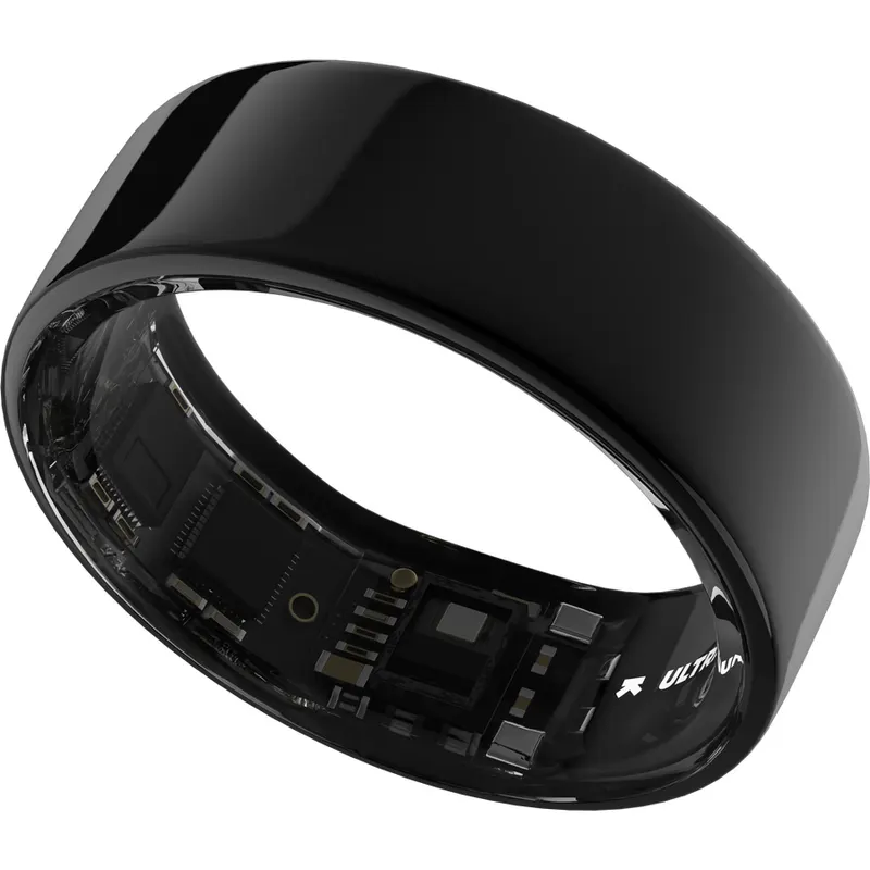 Ultrahuman Smart Ring Ultrahuman Ring Air UHRA-AA-06, Bluetooth BLE5, HRV, VO2 Max, Android/iOS, Monitorizare ritm cardiac, Saturatie Oxigen, Autonomie 6 zile, 17.05 mm, Negru