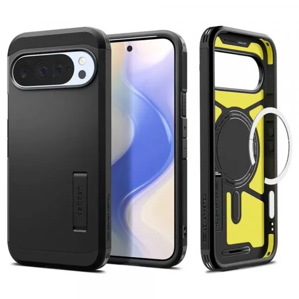 Spigen Husa MagSafe pentru Google Pixel 10 Pro XL, Spigen, Tough Armor, Neagra ACS09728