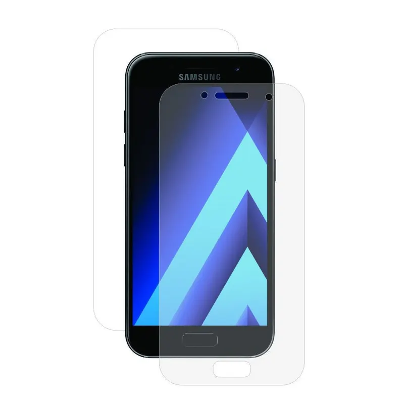 Flippy, Folie Plastic, Flippy, compatibil cu Samsung Galaxy A3 2017, Fata-Spate, Transparent