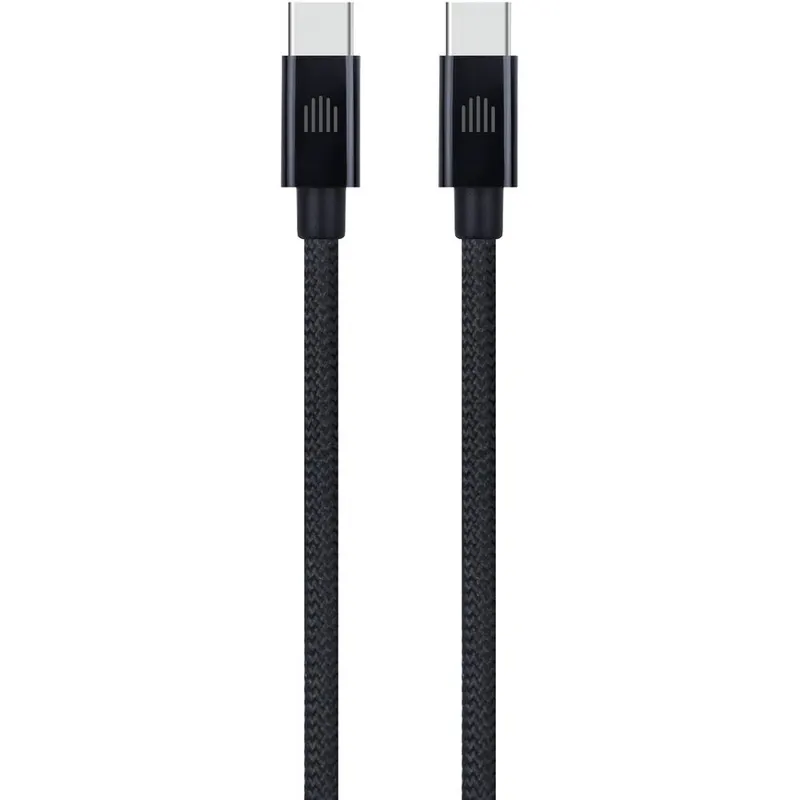 Dviced Dviced Cable USB-C to USB-C Nylon Textile 1,25m - Black