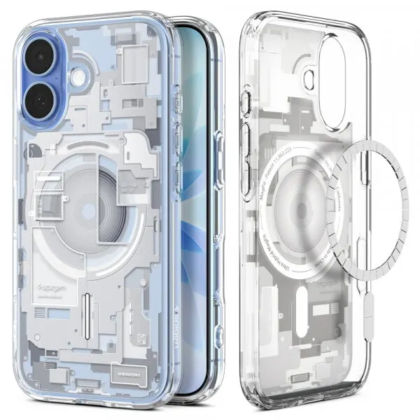 Spigen Husa MagSafe pentru Apple iPhone 17, Spigen, Ultra Hybrid Zero One, Alba ACS10385