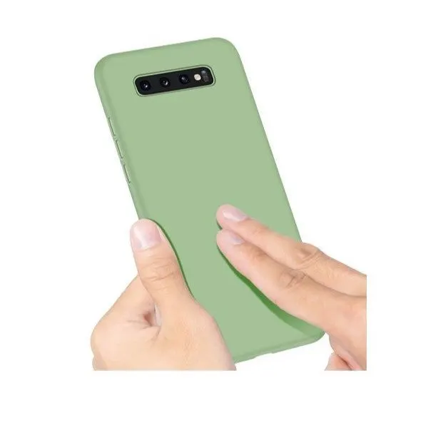 Flippy, Husa protectie Flippy compatibila cu Samsung Galaxy S10 E Liquid Silicone Case Verde inchis