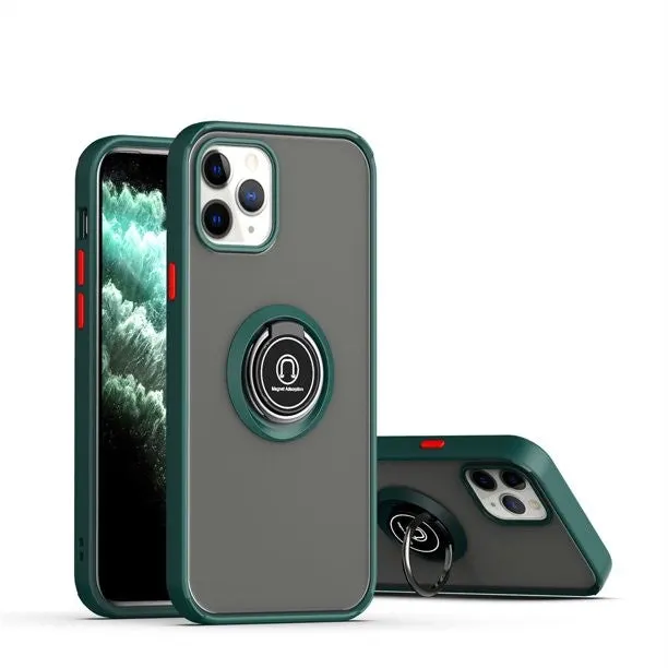 Apple, Husa Anti Fall Metal Bracket pentru Apple iPhone 12 / 12 Pro, Rezistenta la socuri