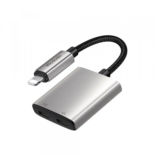 Mcdodo Adaptor Audio Lightning - Lightning / Lightning McDodo CA-5560 Wales, Gri