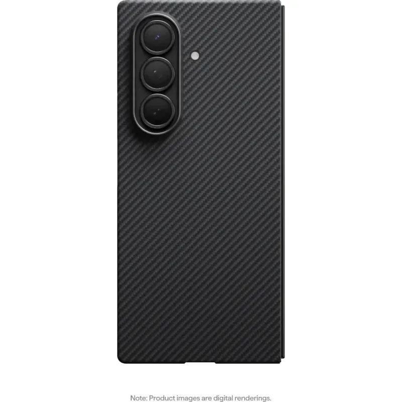 Pitaka Husa Pitaka pentru Samsung Galaxy Z Fold7, MagEZ 7 Pro, 600D, Ultra-Slim, Negru/Gri