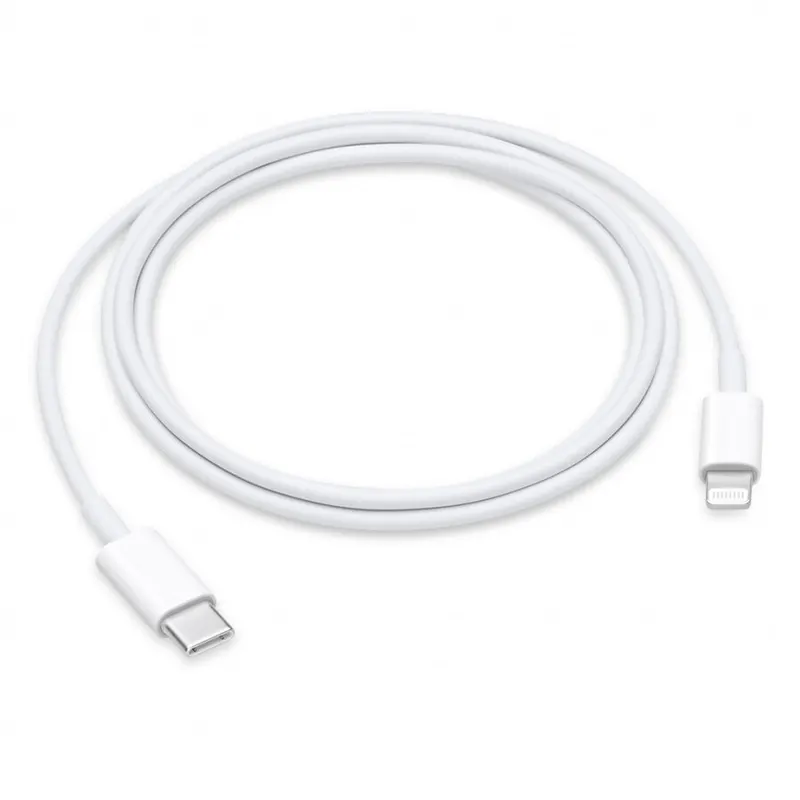Apple Cablu de date Apple MUQ93ZM/A, USB-C male - Lightning male, 1m, Alb
