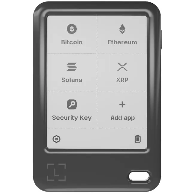 Ledger Portofel hardware criptomonede Ledger Nano Gen5 cu Recovery Key, ecran E Ink 2.8 inch, Bluetooth, USB-C, Dark