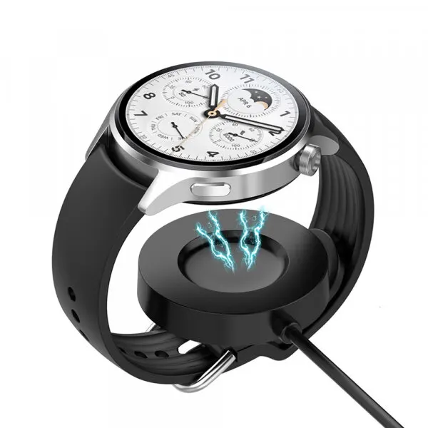 techsuit Incarcator Wireless Techsuit TXC6 pentru Xiaomi Watch S1 Pro, USB-A, Negru