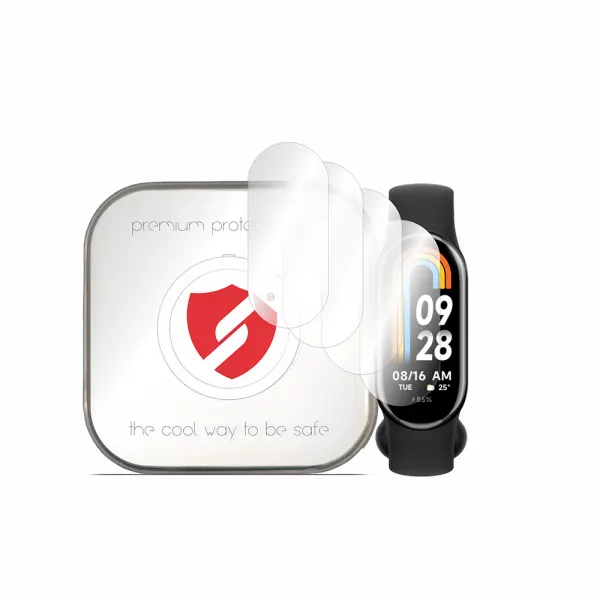 Smart Protection Folie Protectie Smart Protection Premium Classic pentru Xiaomi Smart Band 9 / Band 8, Set 4 bucati, Plastic