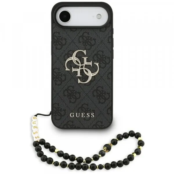 Guess Husa pentru Apple iPhone 17 Air, Guess, 4G Classic Logo with Strap, Neagra