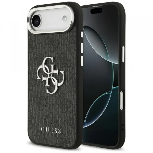 Guess Husa pentru Apple iPhone 17 Air, Guess, Big 4G Logo Classic, Neagra Argintie