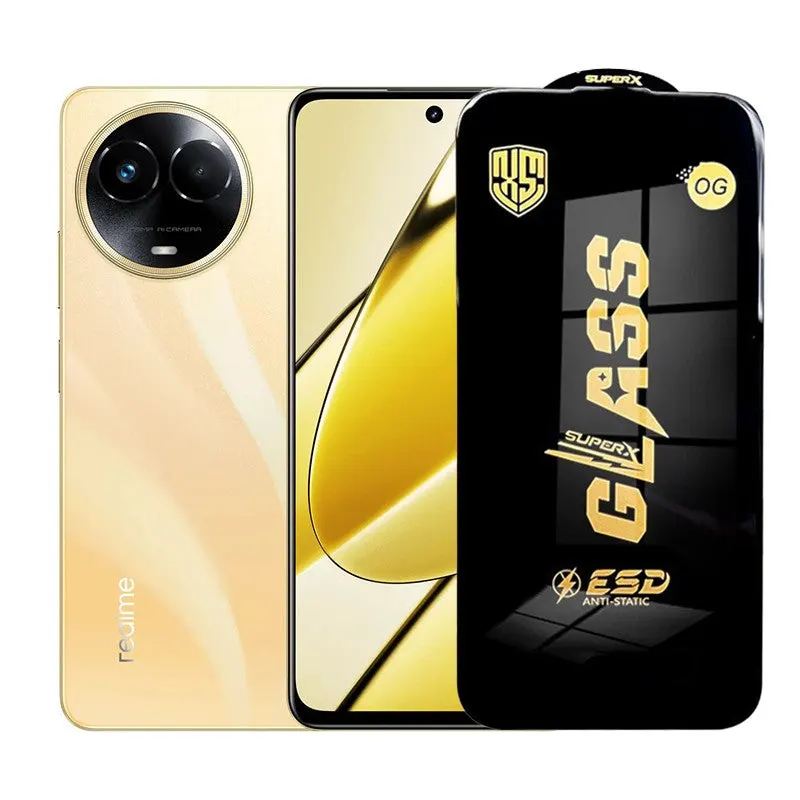 Flippy, Folie de Protectie pentru Realme 11, Flippy, Sticla Securizata ESD, Margini Negre