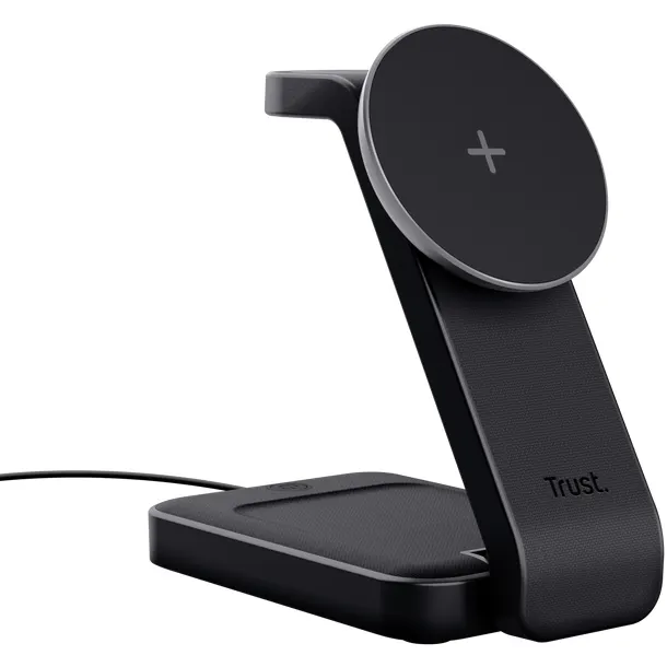 Trust Incarcator wireless Trust 3-in-1 Viro, 15W, Black