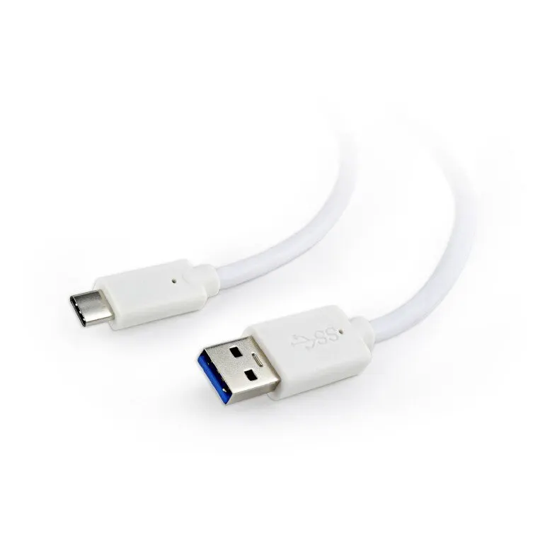 GEMBIRD Cablu de date Gembird CCP-USB3-AMCM-1M-W, USB 3.0 - USB-C, 1m, White
