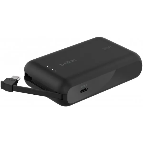 Belkin Baterie Externa Belkin BPB021hqBK, BoostCharge, 10000mAh, 20W, PD, 2 x USB-C, Neagra