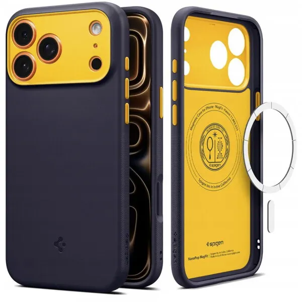 Spigen Husa MagSafe pentru Apple iPhone 17 Pro, Spigen, Caseology Nano Pop, Mov ACS10326