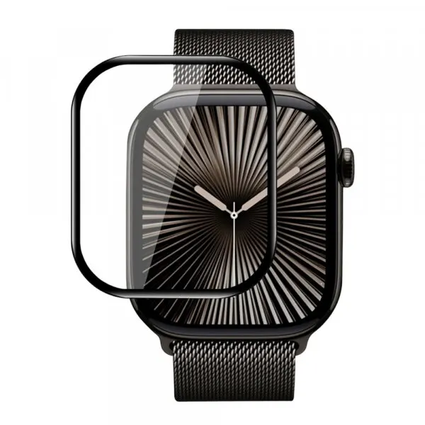 Blueo Folie Protectie Blueo High Molecule pentru Apple Watch Series 10 46mm, Sticla Securizata, Neagra