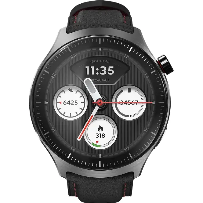 Motorola Ceas smartwatch Motorola moto watch ultra LTE 46 mm, pOLED 1.5 inch, GPS dual-band, Wear OS, NFC, Black Beauty, Negru