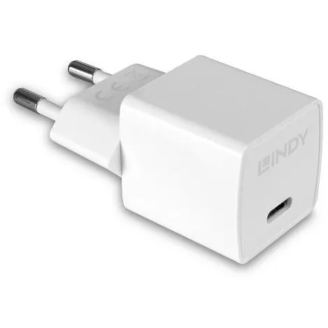 Lindy Incarcator retea Lindy 73410, USB-C, 20W, Alb