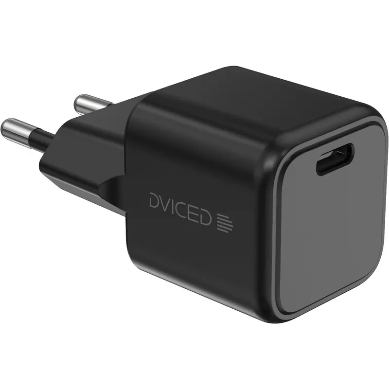 Dviced Dviced Wall charger 30W GaN USB-C EU w cable - Black
