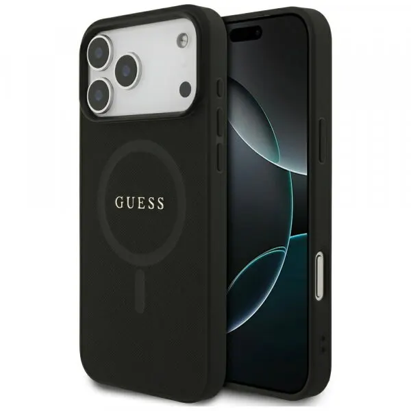 Guess Husa MagSafe pentru Apple iPhone 18 Pro Max / 17 Pro Max, Guess, Saffiano, Neagra