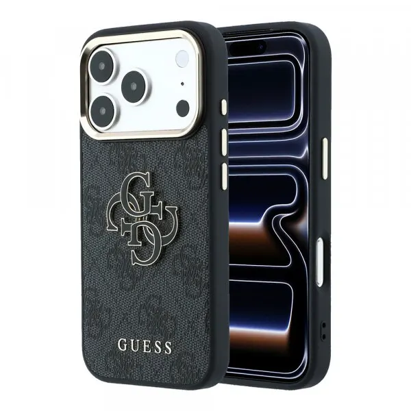 Guess Husa pentru Apple iPhone 18 Pro / 17 Pro, Guess, 4G Big Resin Logo, Neagra