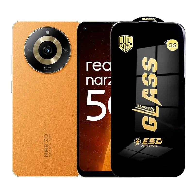 Flippy, Folie de Protectie pentru Realme Narzo 60, Flippy, Sticla Securizata ESD, Margini Negre
