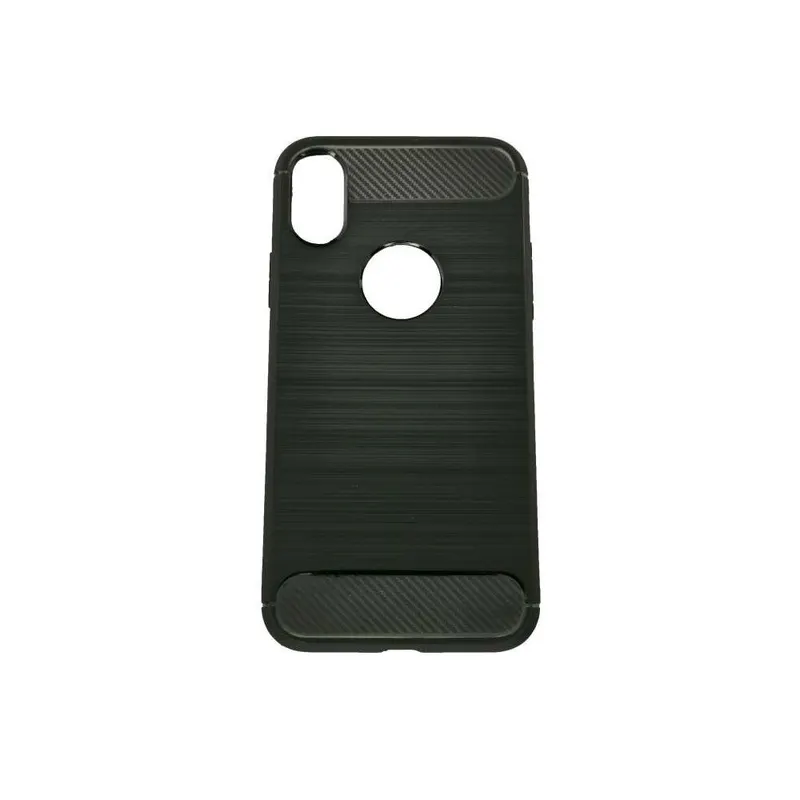 Apple, Husa Apple iPhone X Tpu, carbon, Negru