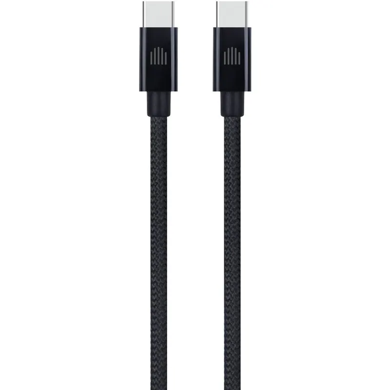 Dviced Dviced Cable USB-C to USB-C Nylon Textile 0,25m - Black