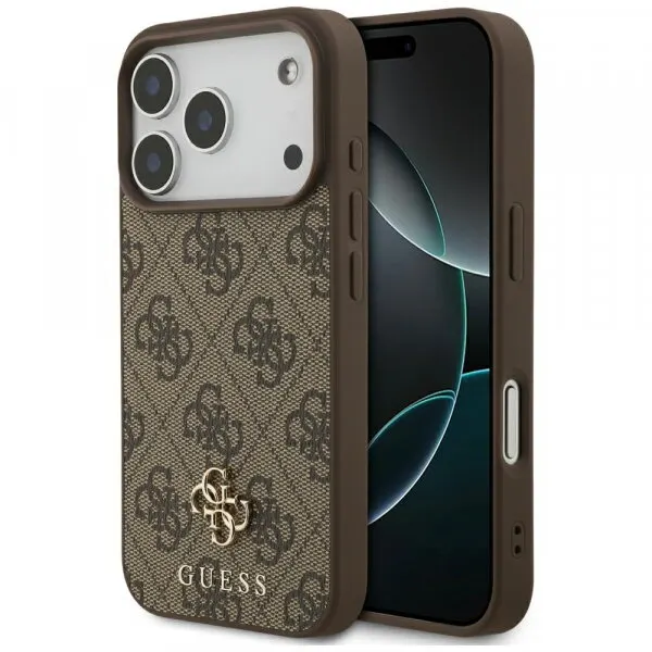 Guess Husa MagSafe pentru Apple iPhone 18 Pro / 17 Pro, Guess, 4G Small and Classic, Maro