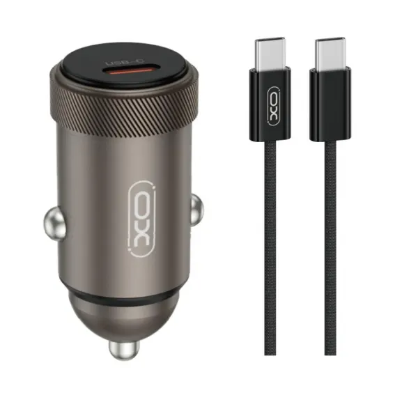 XO Design Incarcator Auto Cu Cablu USB-C XO Design CC70, 30W, 3A, 1 x USB-C, Negru