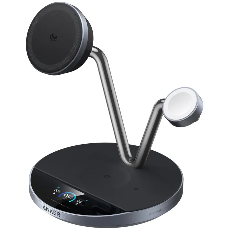 Anker Incarcator Wireless Anker Prime 3-in-1 MagGo AirCool, Qi2 25W, Negru