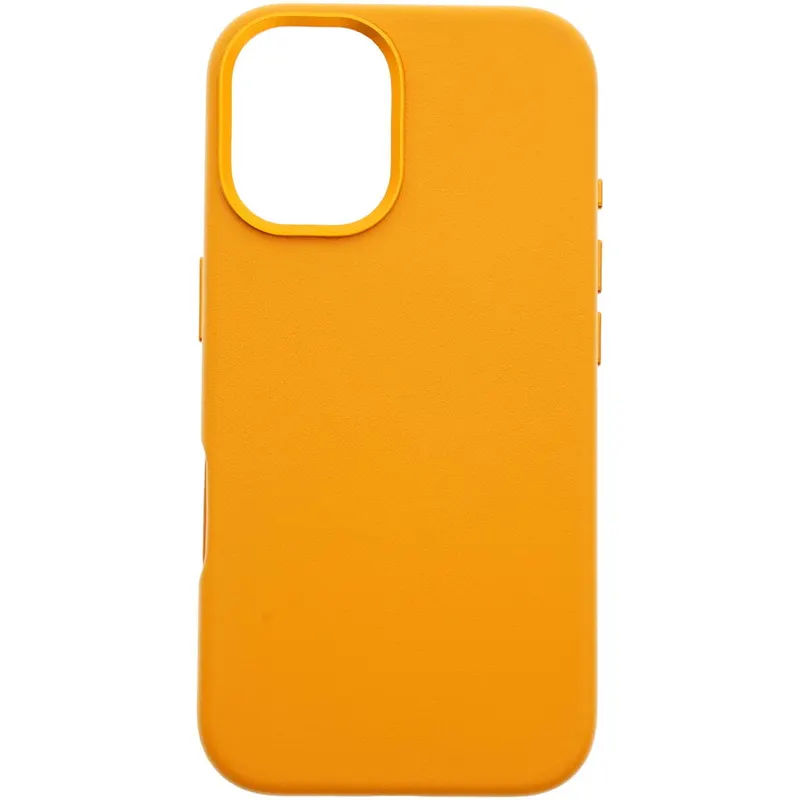 Dviced Dviced Leather case with magsafe for iPhone 16 - Orange
