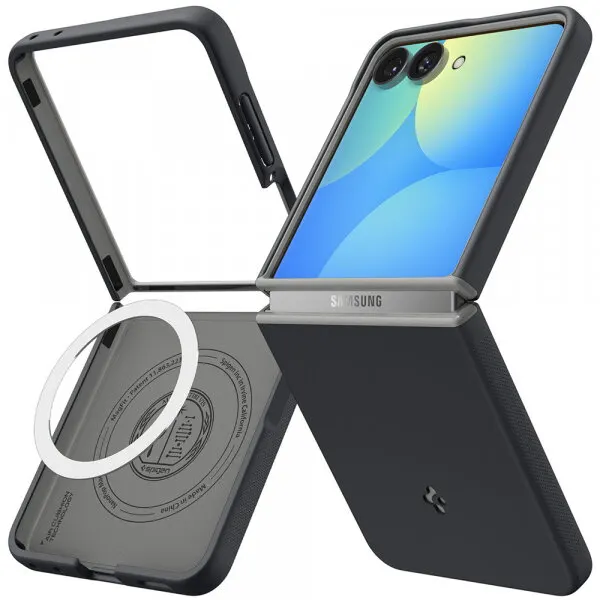 Spigen Husa MagSafe pentru Samsung Galaxy Z Flip8 F776, Spigen, Caseology Nano Pop, Neagra ACS11523