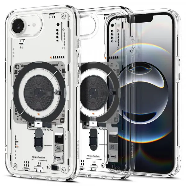 Spigen Husa MagSafe pentru Apple iPhone 17e / 16e, Spigen, Ultra Hybrid Neo One, Transparenta ACS09143