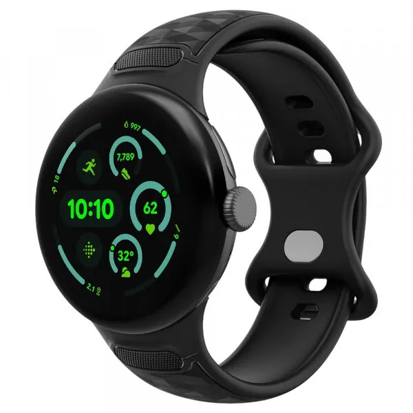 Spigen Curea Spigen Parallax pentru Google Pixel Watch 45mm Series, Neagra Mata AMP10192