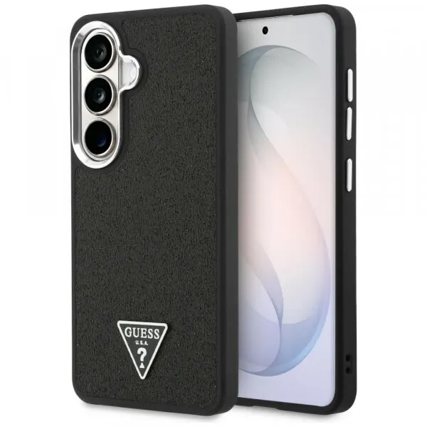 Guess Husa pentru Samsung Galaxy S26 S942, Guess, Fixed Glitter Triangle Logo, Neagra