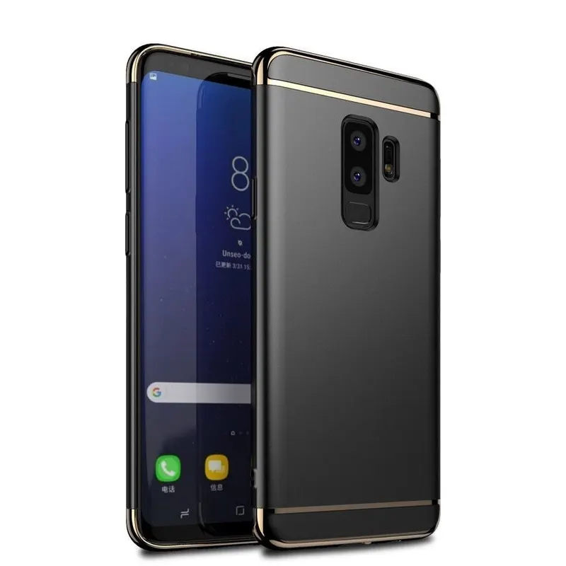 Samsung, Husa Samsung Galaxy S9 Luxury Plating 3 in 1 Negru